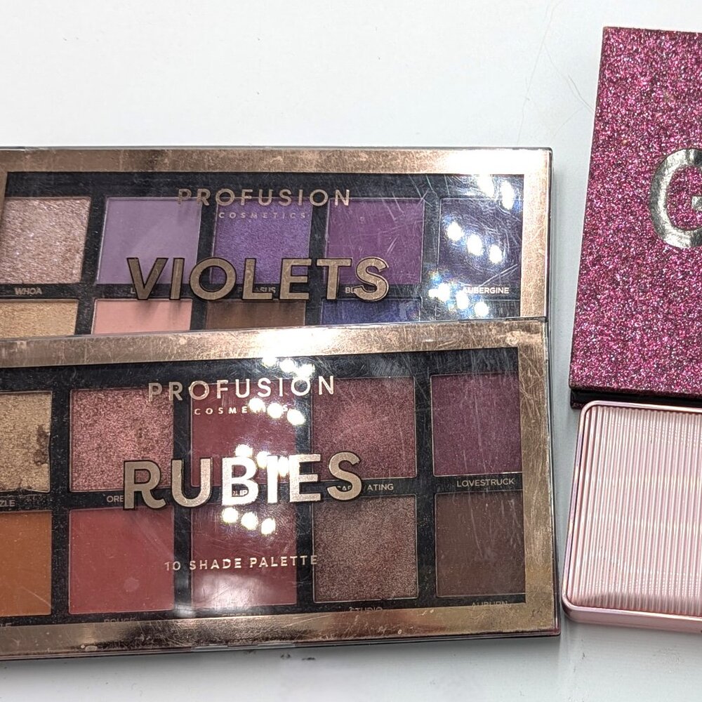 Makeup Haul B - ProFusion Violets + Rubies, SheGlam GlitzWiz Ecstacy + XX Elemen - Picture 2 of 8